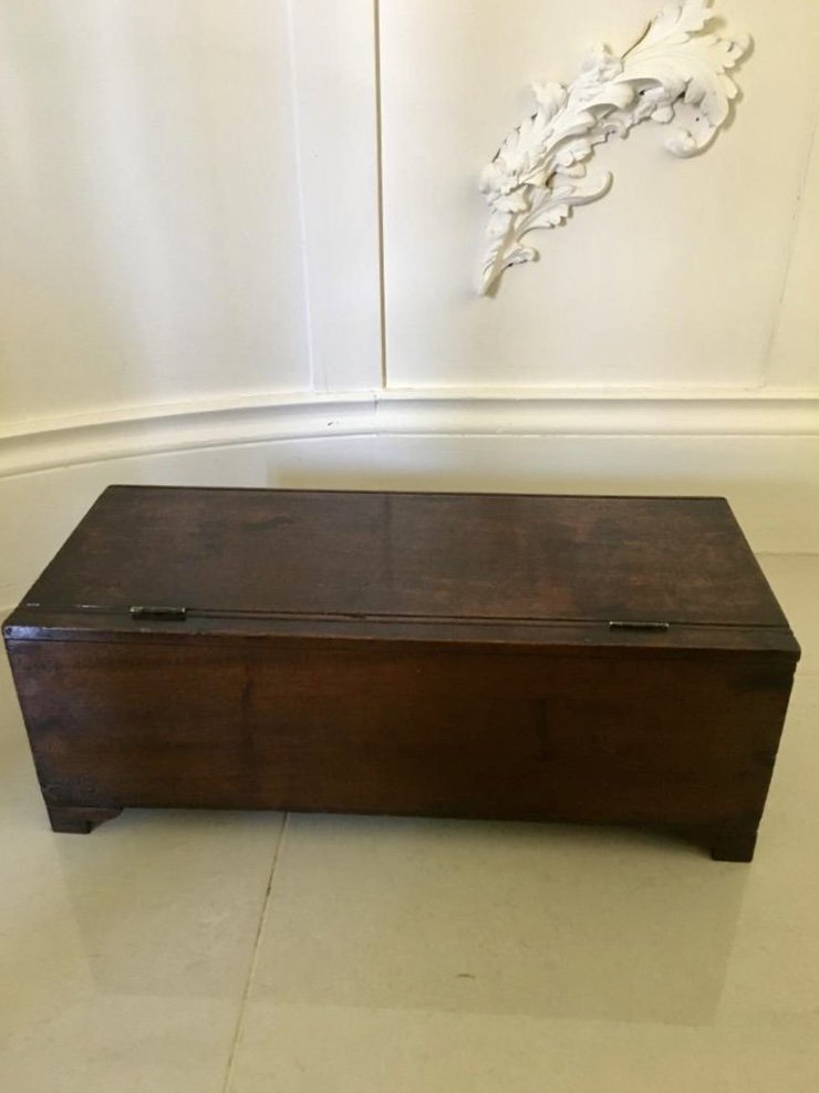 George III Antique Mahogany Tea Caddy - Image 3
